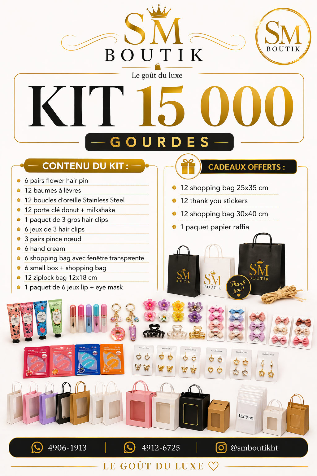 Kit 15000 gourdes