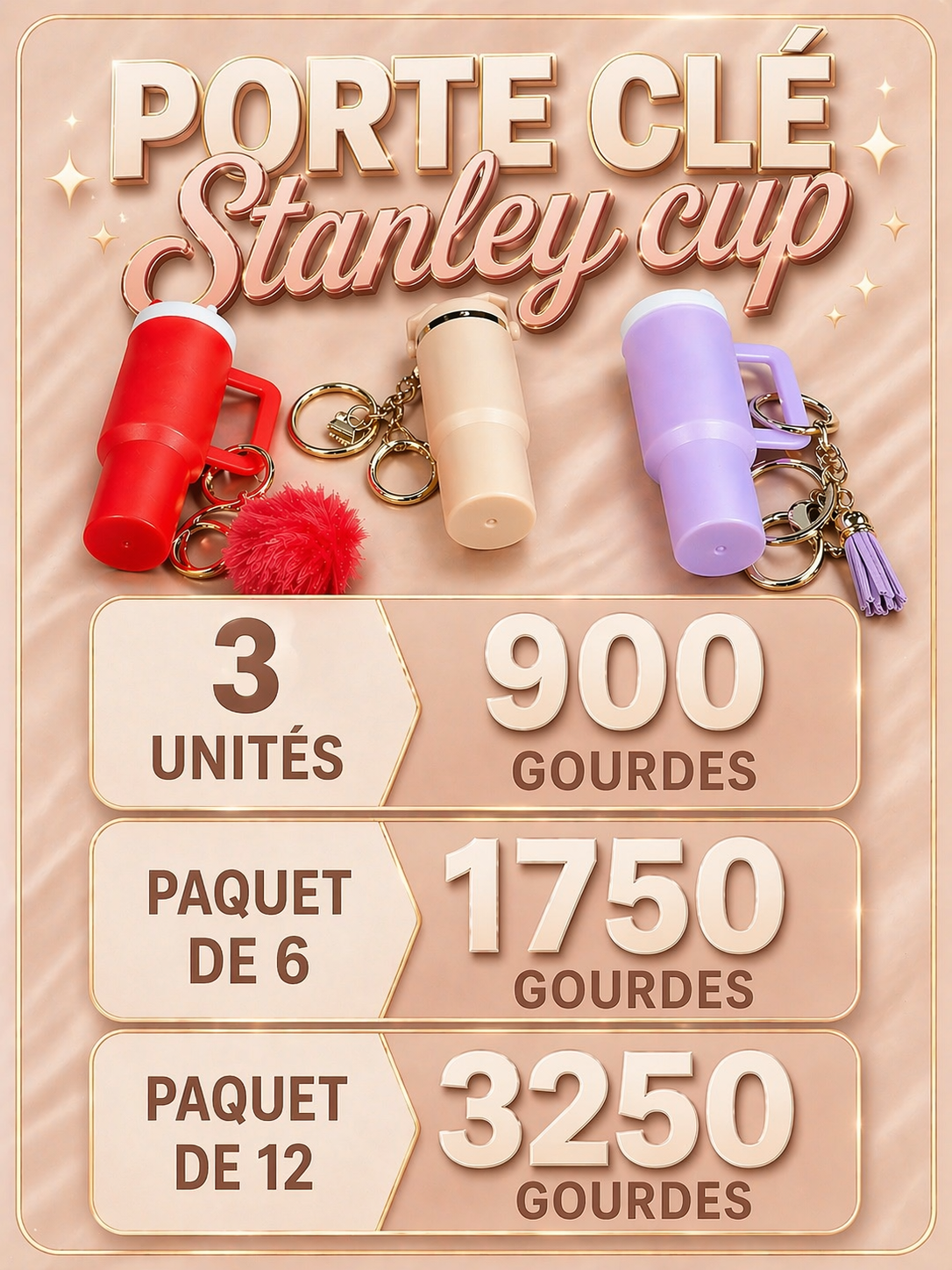 Porte clé stanley cup